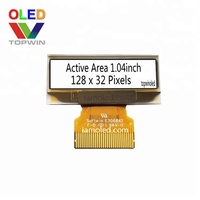Panel OLED tipo conector de 1,04 "30 pines Resolución de 128x32 Interfaz I2C SPI Pantalla OLED
