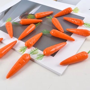แครอทจำลองเสมือนจริง วัสดุ PVC/PU สีแดง ขนาด 7*2*2 ซม. สำหรับตกแต่งบ้าน ครัว และเทศกาลคริสต์มาส - Product Image 6