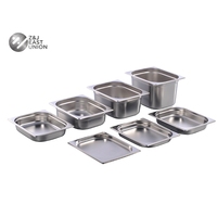 EU-Standard Kommerzieller Edelstahl 1/2 GN Lebensmittelbehälter für Hotel-Buffet Catering-Service