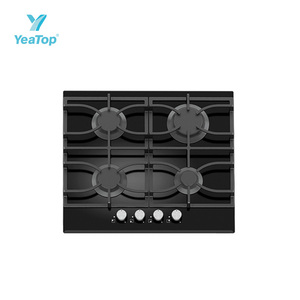 Placa de Cocción de <span class=keywords><strong>Gas</strong></span> Integrada de 4 Quemadores con Cubierta de Vidrio Templado, Encendido Electrónico, Compatible con GLP/GN, <span class=keywords><strong>Cocina</strong></span> de Bajo Consumo - Product Image 3