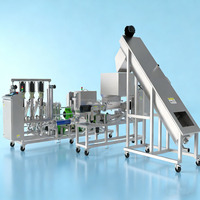Industriële voedselveilige roestvrijstalen multifunctionele sapcentrifuge productielijn voor fruit, melk en noten 3000kg/u