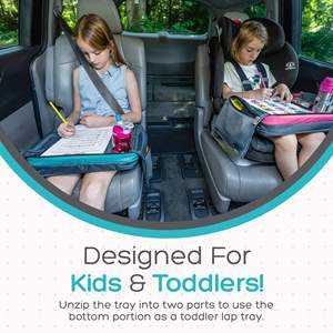 Échantillon gratuit, vente en gros, plateau d'activités pliable pour siège auto enfant, avec support pour tablette, pour jouer, étudier et peindre - Product Image 6