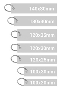 Llaveros Personalizados, Etiquetas Bordadas de Doble Cara con <span class=keywords><strong>Texto</strong></span>/Número, Accesorios Unisex para Llaves de Habitaciones, Motocicletas y Autos - Product Image 6