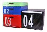 Caja de Salto Pliométrica 4 en 1 de PVC para Entrenamiento de Fuerza en Gimnasio Zhuoling, Ecológica, Duradera, de Uso Comercial, con Logotipo Personalizado, para Fisicoculturismo