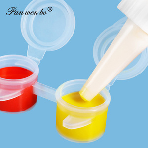 2/3/5/10ml 6/8 Kết Nối Lon Acrylic Mini Sơn <span class=keywords><strong>Container</strong></span> Dải Lưu Trữ Rõ Ràng Rỗng Sơn Nồi Với Nắp - Product Image 6