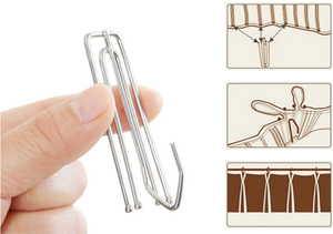 Crochets de <span class=keywords><strong>rideau</strong></span> américains de haute qualité, crochets de <span class=keywords><strong>rideau</strong></span> américains, ruban de <span class=keywords><strong>rideau</strong></span> américain, crochets en fer <span class=keywords><strong>pour</strong></span> rideaux - Product Image 5