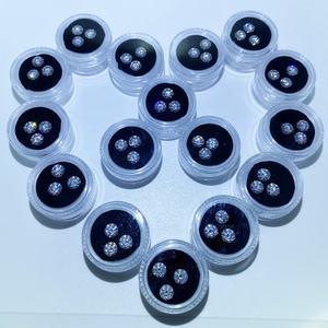 Certificación GRA D EF Forma redonda blanca Corte brillante <span class=keywords><strong>Moissanite</strong></span> suelto 1ct 3ct <span class=keywords><strong>6ct</strong></span> Diamantes de moissanita sintéticos de buena calidad - Product Image 3