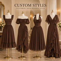 Robe Midi Femme ODM en Mousseline de Soie avec Volants, Corsage Lacé, Manches Longues Bouffantes et Jupe Froncée – Idéale pour les Occasions Spéciales