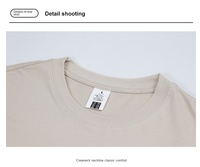 T-shirt pour homme de haute qualité, vierge, 270 g/m², poids lourd, 100 % coton, impression sérigraphique personnalisée