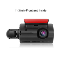 Kamera Dash Cam Mobil Dual Lensa Putar Depan & Dalam Mobil, Koneksi Ponsel WIFI, HD 1080P A68, Harga Grosir Murah