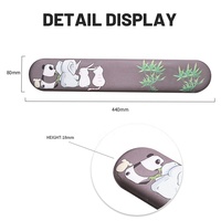 Tapis de souris en mousse à mémoire de forme large confortable repose-poignet de clavier antidérapant Support de tapis de souris de jeu personnalisé pour ordinateur de bureau ordinateur portable