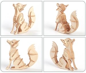 Rompecabezas de animales de simulación personalizado, juguete de BOA, corte láser, forma irregular, rompecabezas de madera de ciervo Sika - Product Image 4