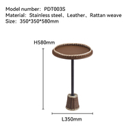 Design d'intérieur minimaliste décor à la maison décor d'objet de table à thé marron accessoire de maison pour le salon