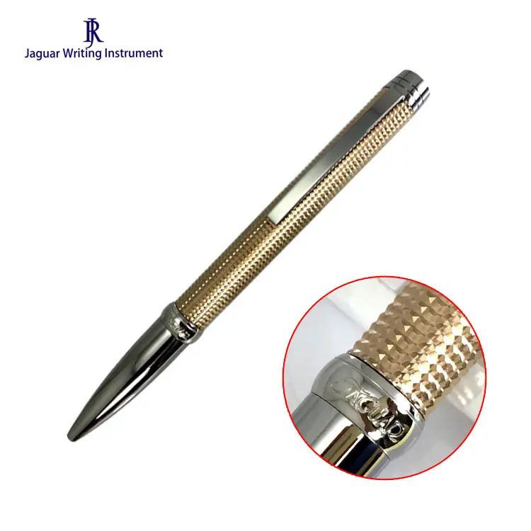 JR3869 (gold )* Most Classic Gold Plating Brass Metal Twist Type Ball Pen For Business