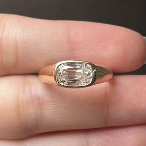 안스터 주얼리 IGI 인증 1.78캐럿 랩그로운 다이아몬드 반지 14k <span class=keywords><strong>18k</strong></span> 금반지 인기 있는 약혼 파티 선물 반지 - Product Image 1