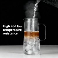 1000/1400ml Goutte De Glace Infusion Froide Cafetière Pot En Verre Borosilicate En Acier Inoxydable Filtre Couvercle Conception Contemporaine