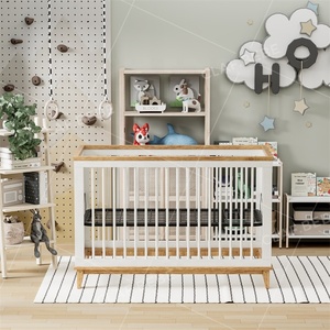 High Quality Solid Pine Wood Baby <strong>Cribs</strong> Baby Furniture Bed Size 70*130cm Mattress - Product Image 2