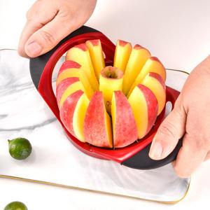 Cortador de manzanas de acero inoxidable, cortador de frutas de 12 rebanadas, herramienta de cocina para cortar peras y manzanas - Product Image 2