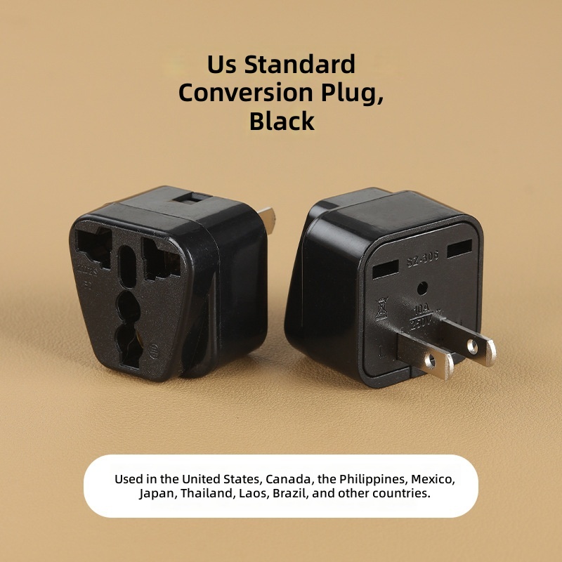 AC100-250-US standard 2 poli nero, 2 poli tutto rame nero, 500 p