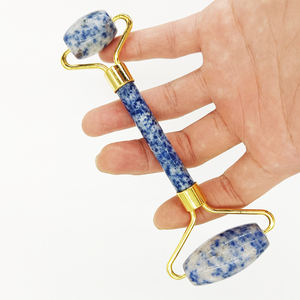 Rouleau de massage facial en cristal de quartz rose et de jade vert, vente en gros, produit phare - Product Image 4