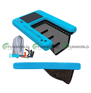 Funworldsport <span class=keywords><strong>Drop</strong></span> Stitch Escaliers de bateau légers gonflables pour chiens d'eau - Product Image 1
