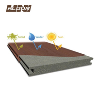 Unifloor Revêtement de sol en bois composite écologique pour l'extérieur Co-extrusion 3D Gaufrage Revêtement de sol composite creux en bois composite