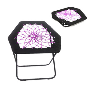 Sedia pieghevole portatile da Gaming e campeggio con sistema Bungee Bunjo struttura in acciaio flessibile capacità 2L per arrampicata e tour - Product Image 1