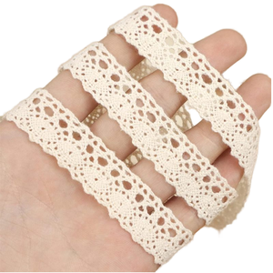 Personalizado Beige 100% algodón DIY manualidades guipur ribete <span class=keywords><strong>Cluny</strong></span> encaje adornos para decoración de prendas - Product Image 2