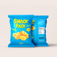 Sacs d'emballage alimentaire personnalisés imprimés, laminés, pour snacks, pop-corn, chips de pommes de terre