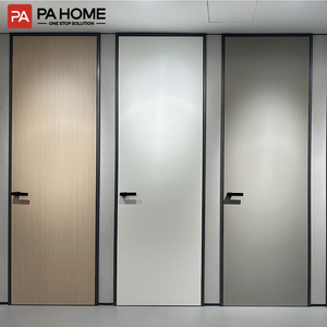 Portes de <span class=keywords><strong>chambre</strong></span> <span class=keywords><strong>d</strong></span>'hôtel en aluminium et bois, design moderne, profil mince, pour <span class=keywords><strong>d</strong></span>écoration intérieure. - Product Image 2