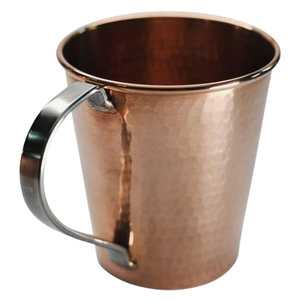 Tasse Julep en métal pour boire de l'eau Tasse d'ustensiles de cuisine design fait main Mugs en cuivre pur - Product Image 2