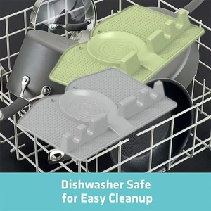 Heat-Resistant Silicone Spoon Rest and Holder New Kitchen Tool for <b>Soup</b> Drain Pad <b>Pot</b> Clips - Product Image 4