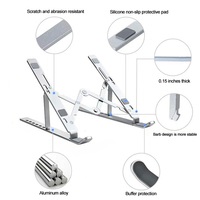 Support pour ordinateur portable en alliage d'aluminium en gros, pliable, ergonomique, support pour tablette, prix d'usine, fournisseur intégré
