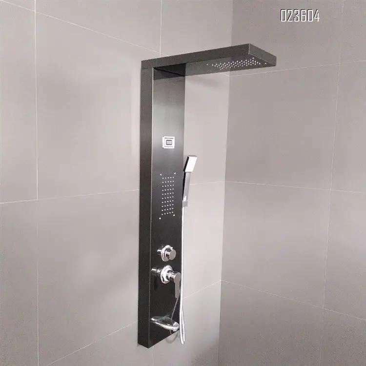 Душевая панель с дождевыми насадками для ванной комнаты, настенная термостатическая душевая панель из нержавеющей стали 304