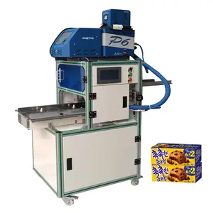 Adjustable Automatic Cookies Paper Box Glue Spray Sealing Machine Chocolate Pie Carton Gluing machine for Multi specifications