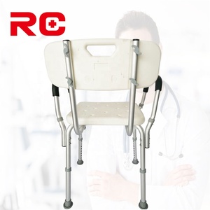 Silla de Ducha de Aluminio a <span class=keywords><strong>Precio</strong></span> Económico con Respaldo/Apoyabrazos/Soporte para Ducha - Product Image 4