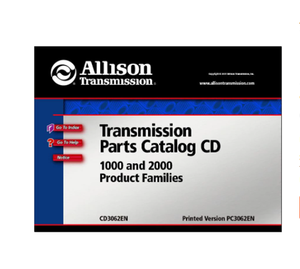 Catalogue des pièces de transmission Allison, manuel de diagnostic et de service 2019, DVD complet - Product Image 1