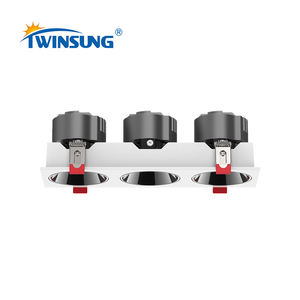 Marco antideslumbrante <span class=keywords><strong>de</strong></span> bisel estrecho, luz Led Cob empotrada cuadrada <span class=keywords><strong>de</strong></span> 9w y 20w, módulo <span class=keywords><strong>de</strong></span> luz descendente con filtro <span class=keywords><strong>de</strong></span> panal <span class=keywords><strong>de</strong></span> miel, nuevo diseño - Product Image 4