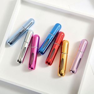 Premium Unique Empty Aluminum <b>Perfume</b> Spray Bottle Colorful Spray <b>Atomizer</b> With Custom Logo - Product Image 1