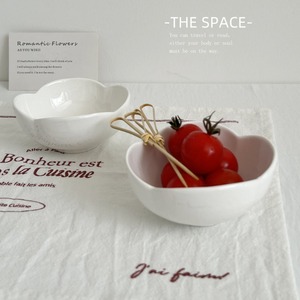 จานรูปดอกไม้สีขาวแบบสั่งทำพิเศษ, ชามข้าวเคลือบสีใต้เคลือบ, จานซอส, จานน้ำส้มสายชู, จานพริก, จานมัสตาร์ด - Product Image 2