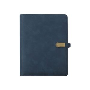 2026 PU Leather Eco Friendly Luxury Loose <b>Leaf</b> Notebook Metal Buckle Custom Logo Business Journal Diary Vintage Hardcover Office - Product Image 1