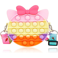 Sac de jouet à bulles en Silicone, sac à bandoulière sensoriel anti-Stress, offre spéciale