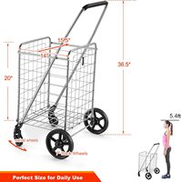 Vente en gros personnalisé GuanRiver caddie pliable caddie pliable caddies chariots
