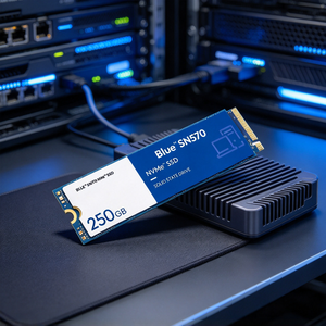 SSD NVMe M.2 2280 bleu <span class=keywords><strong>SN570</strong></span> de grande marque, 250 Go, PCIe 3.0 x4, pour mini PC, ordinateur portable, grade A, original, reconditionné - Product Image 5