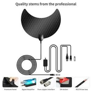 חם מכירה אלחוטי חינם ערוצים 50 קילומטרים מוגבר טווח ארוך hdtv פעיל hdtv טלוויזיה hd - Product Image 3