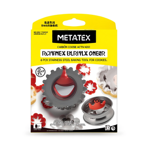 Metaltex Linzer <b>Cookie</b> Cutter Smile 6 Pack Stainless Steel Baking <b>Tool</b> For <b>Cookies</b> - Product Image 2