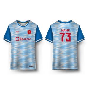 Özel Tasarım Unisex Yetişkin Futbol Formaları %100 Polyester Logo Baskılı Otomatik Kesim Hızlı Kuruyan Bisiklet Yaka Gradyan Renk Oyuncu Adı - Product Image 2