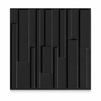 Nouveau panneau mural 3D en PVC moderne, géométrique, décoratif, imperméable, ignifuge, facile à nettoyer/à installer, écologique pour le commerce