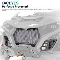 Nouvelle grille avant en métal noir FACEYES, protection de calandre, couvercle de protection, remplacement pour Can-Am Maverick R 2024+ UTV tout-terrain