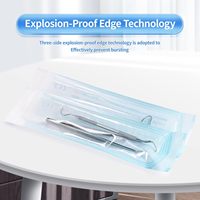 Pochettes de stérilisation MDR pour outils de dentiste Tatouage dentaire Nail Self Seal Sterilization Flat Reel Pouch